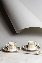 Hermia Juego de tazas de café Pera - Green (4 piezas)